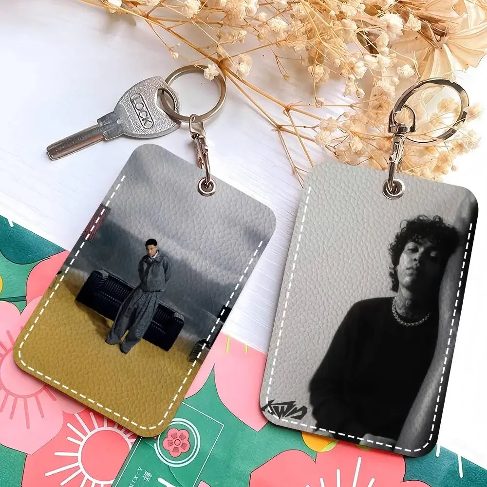 Rapper K-kwn famous Minimalist Leather Card Wallet Smooth ID and Business Card Protector