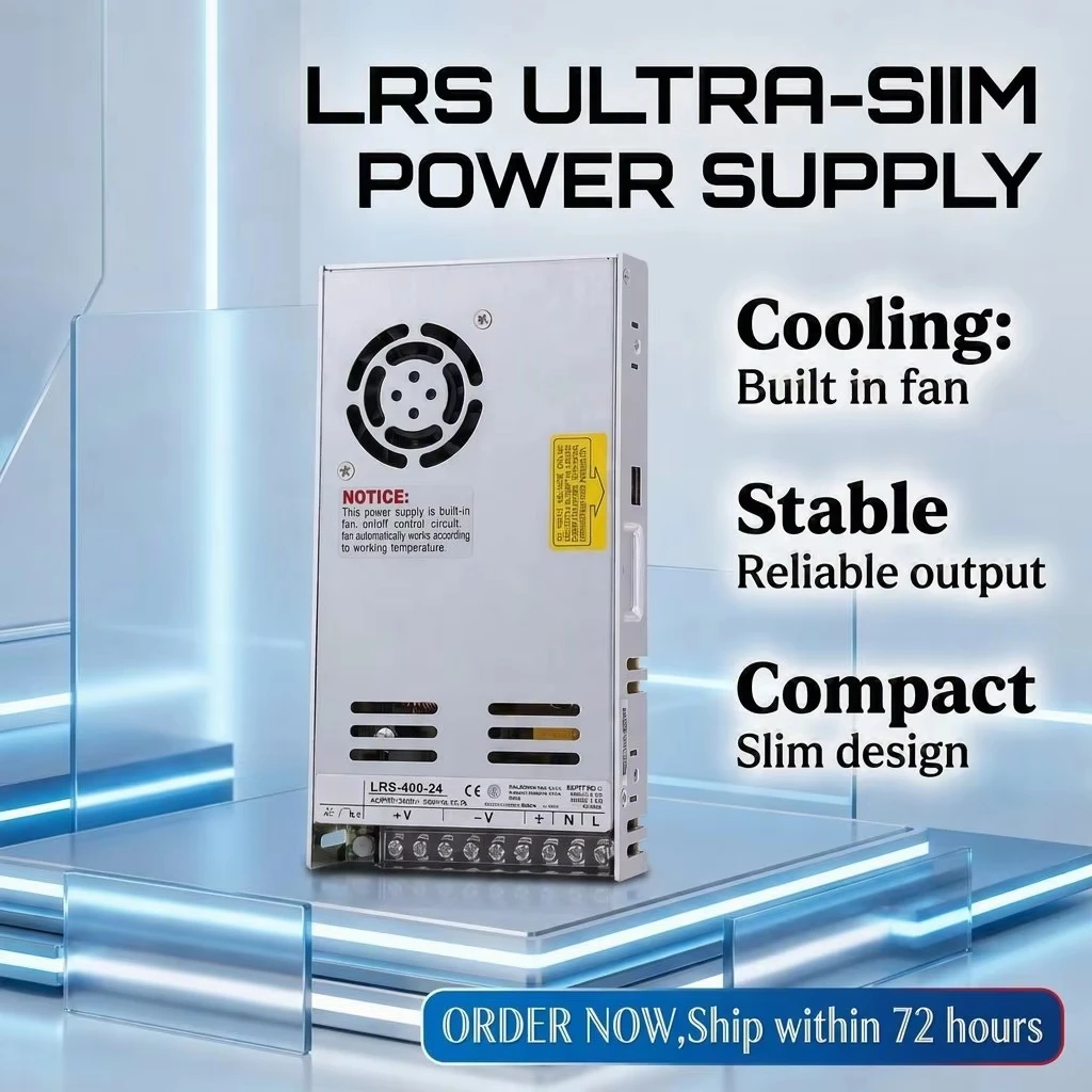 LRS-400-12 400w 33A 24v 16.6 Amp Power Supply Switching for LED Display with Ultra-thin 12v Dc Power Supply