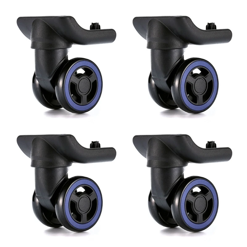 4Pcs/Pack Luggage Suitcase Double Row Roller Hardware Repairing Heavy Duty 360° Spinner Casters Drop Shipping