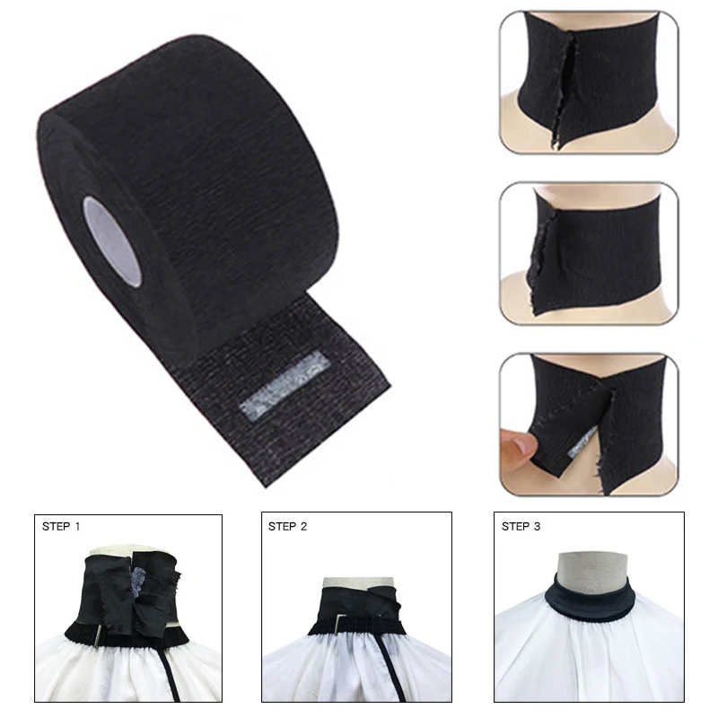 

New Barber Neck Paper Disposable Muffler Paper Hair Cutting Accessory Collar Covering Hairdressing Tools Barber Accessory
