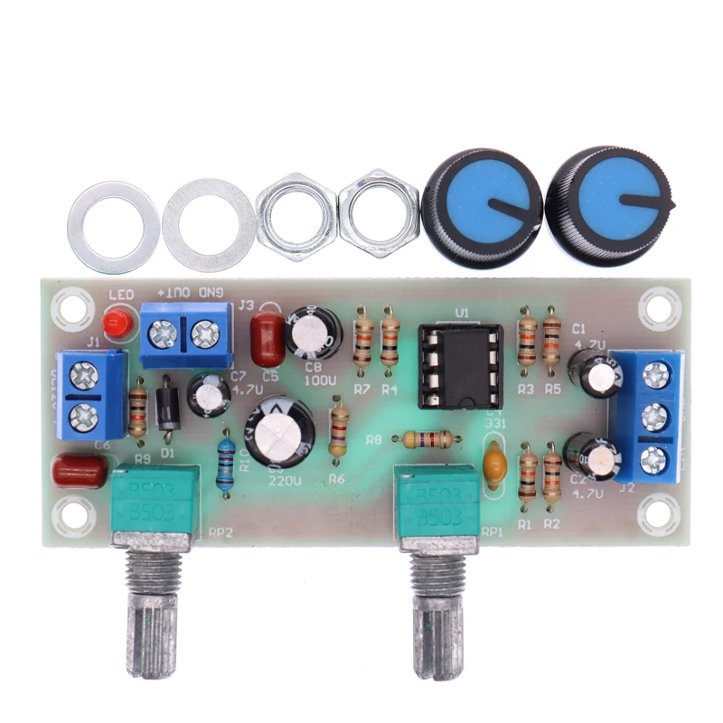 High-precision Single supply low pass filter board subwoofer preamp board 2.1 channel DC 10-24v 22hz-300hz