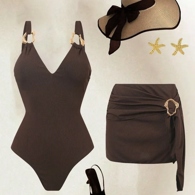 2027 New Arrival Women'S Halter Strap Bikini Solid Color Two Piece Split Swimsuit For Summer Beach Vacation Pool Party