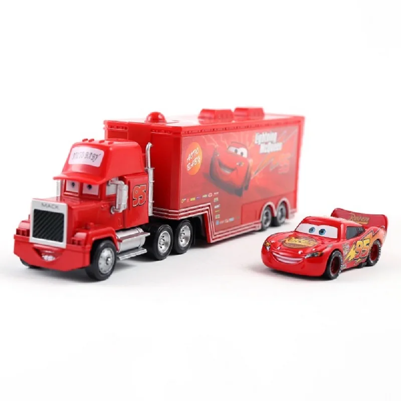 Disney Pixar Cars 3 Diecast Metal Zygzak McQueen Mack Wujek Disney Figurki z kreskówek Model Zabawki Pojazdy Prezent urodzinowy dla dziecka