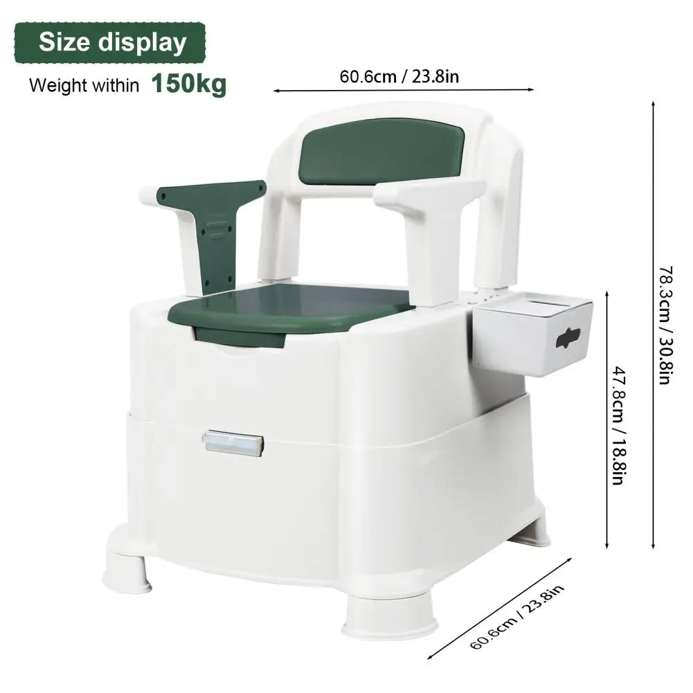 Adult Toilet Chairs, Toilet For The Elderly, Home Wheelchair-type Commode Toilet, Bedside Commode With Induction Night Light