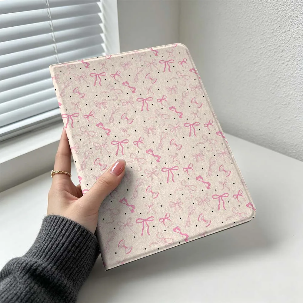 Minimalist Pink Bow Pattern For Huawei MatePad MediaPad MagicPad Honor Pad 10 9 8 X10 X9 X8 Pro Soft Inch Tablet Case Cover