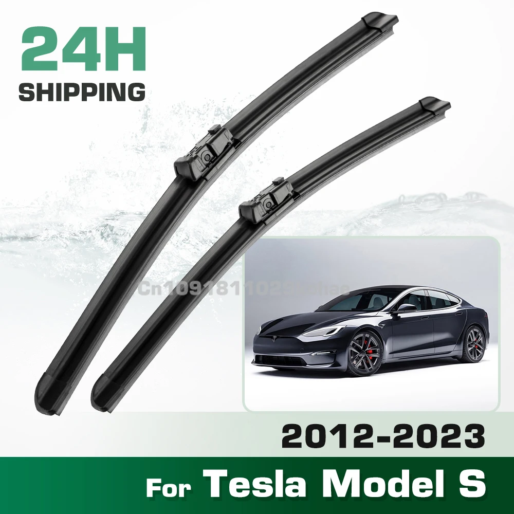 

For Tesla Model S 2012-2023 2017 2018 2019 2020 2021 2022 LHD&RHD Front Wiper Blades Windshield Windscreen Window Brush 28"+17"