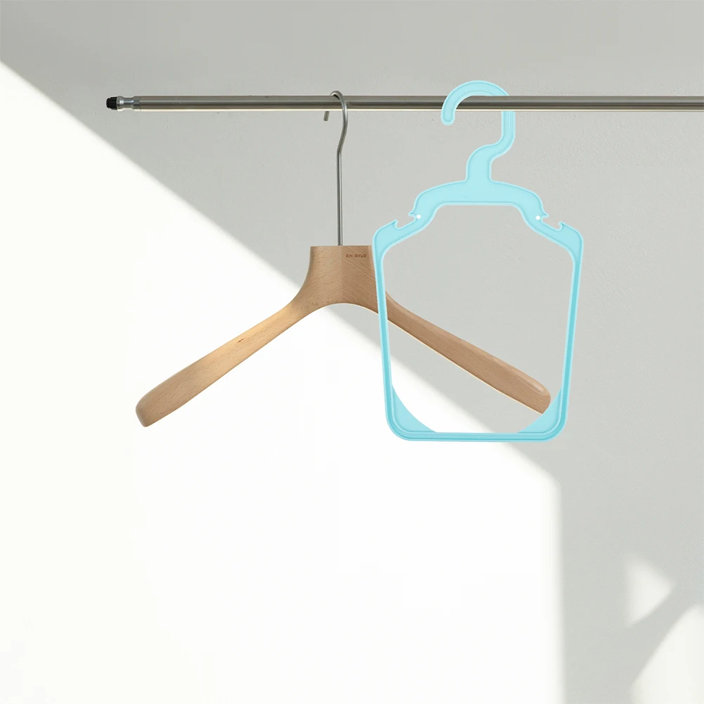 

10pcs Clothes Hangers Plastic Hanger Pet Clothing Rack Plastic Lightweight Portable Practical Outdoor Travel Use