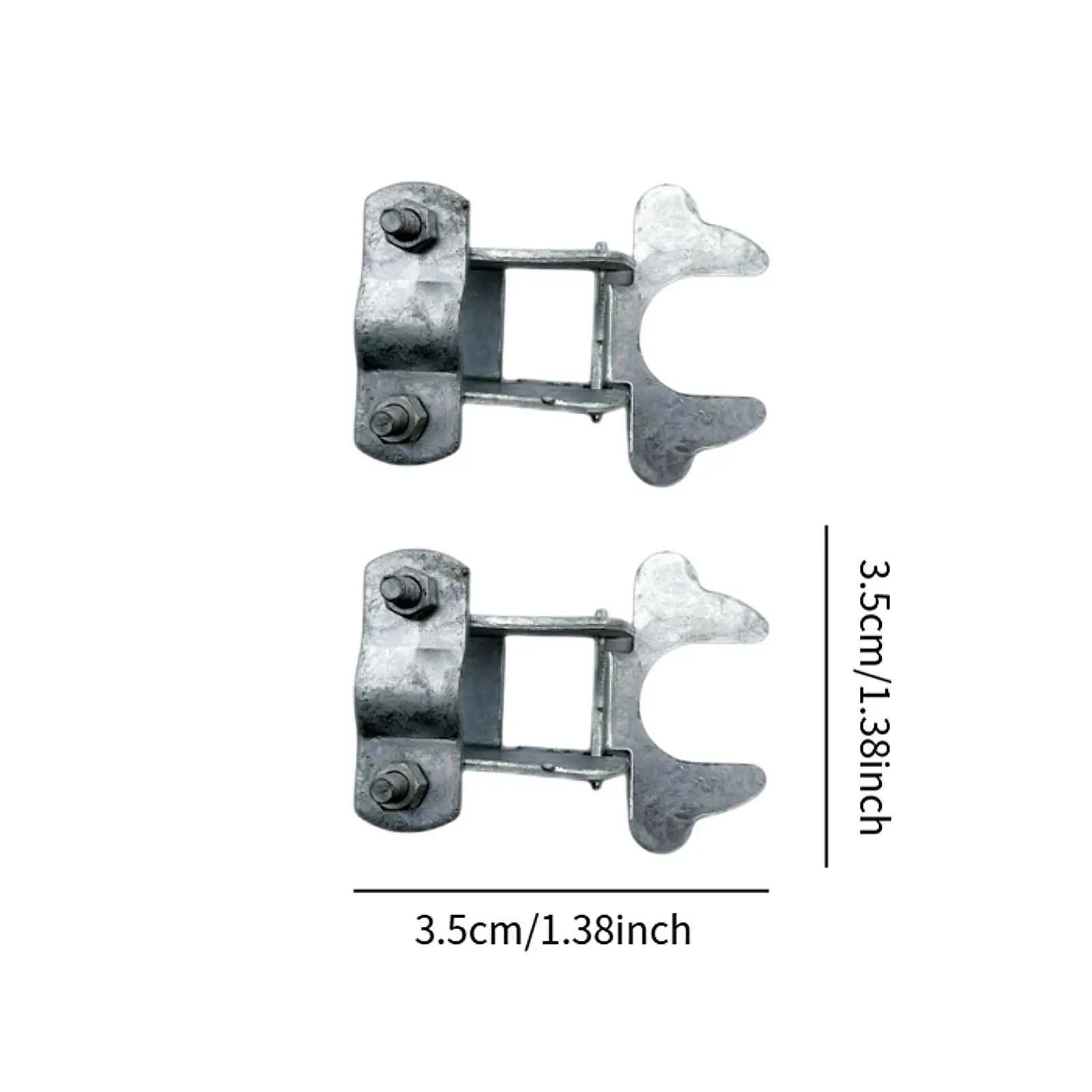 2Pcs Chain Link Fence Hardware Gate Latch for Sports Field Fence Garden Farm