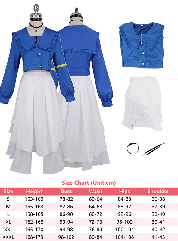 Traje de Cosplay de Anime BanG Cos Anon Chihaya para niñas, chaqueta de fantasía, accesorios de vestido, traje de Carnaval de Halloween, Roleplay