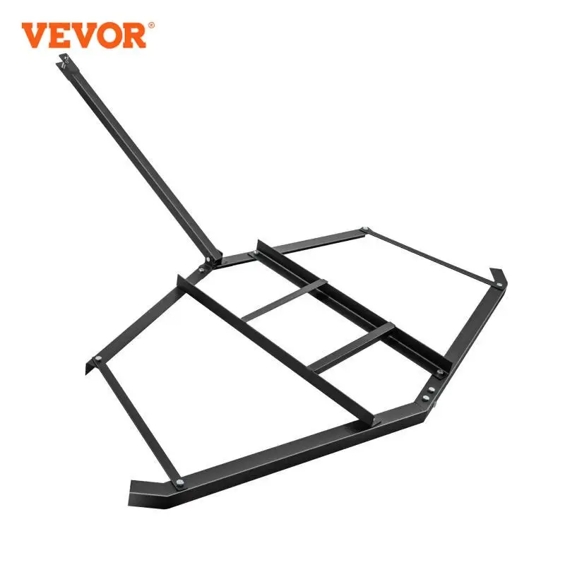 VEVOR ATV and Lawn Tractor Drag 66 Inch Width Driveway Harrow Heavy Duty with 2 Adjustable Bars be Used for Fields Parking Lots