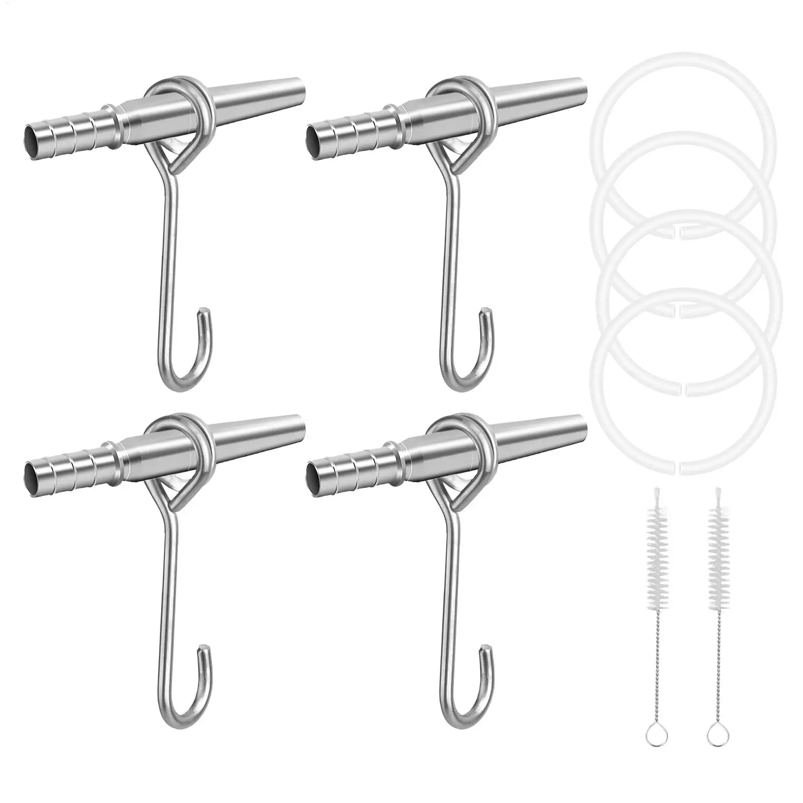 Spiles for Maple Syrup 4 Set Portable Trunk Faucet for Syrup Tree Sap Collection Drill Bits Steel Maple Tree Taps Spiles with