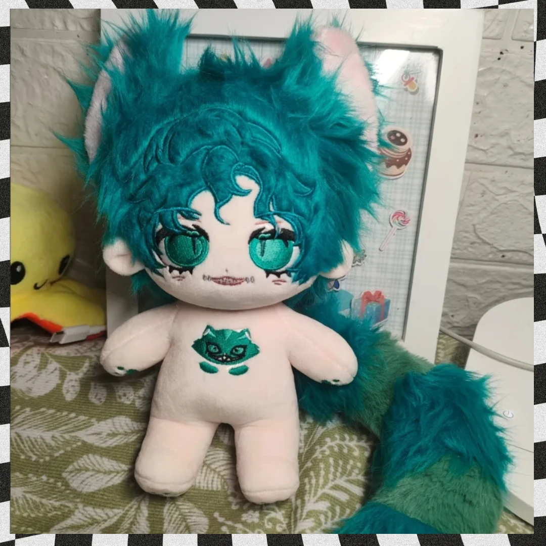 

20cm Anime Game Identity V Mercenary Kawaii Cosplay Dress-up Cotton Doll Body with Ears Tail Cartoon Soft Plushie Toy Fans Gifts