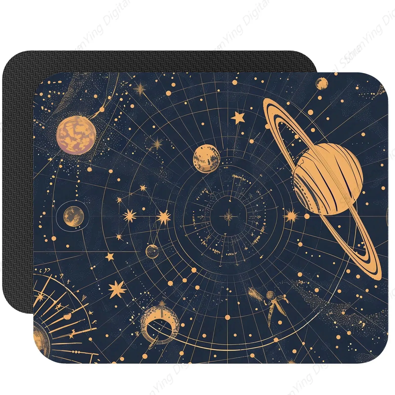 

Astronomical Map Mouse Pad Starry Sky And Planetary Mouse Pad Anti Slip Rubber Base Suitable For Home And Office Use 25*30cm