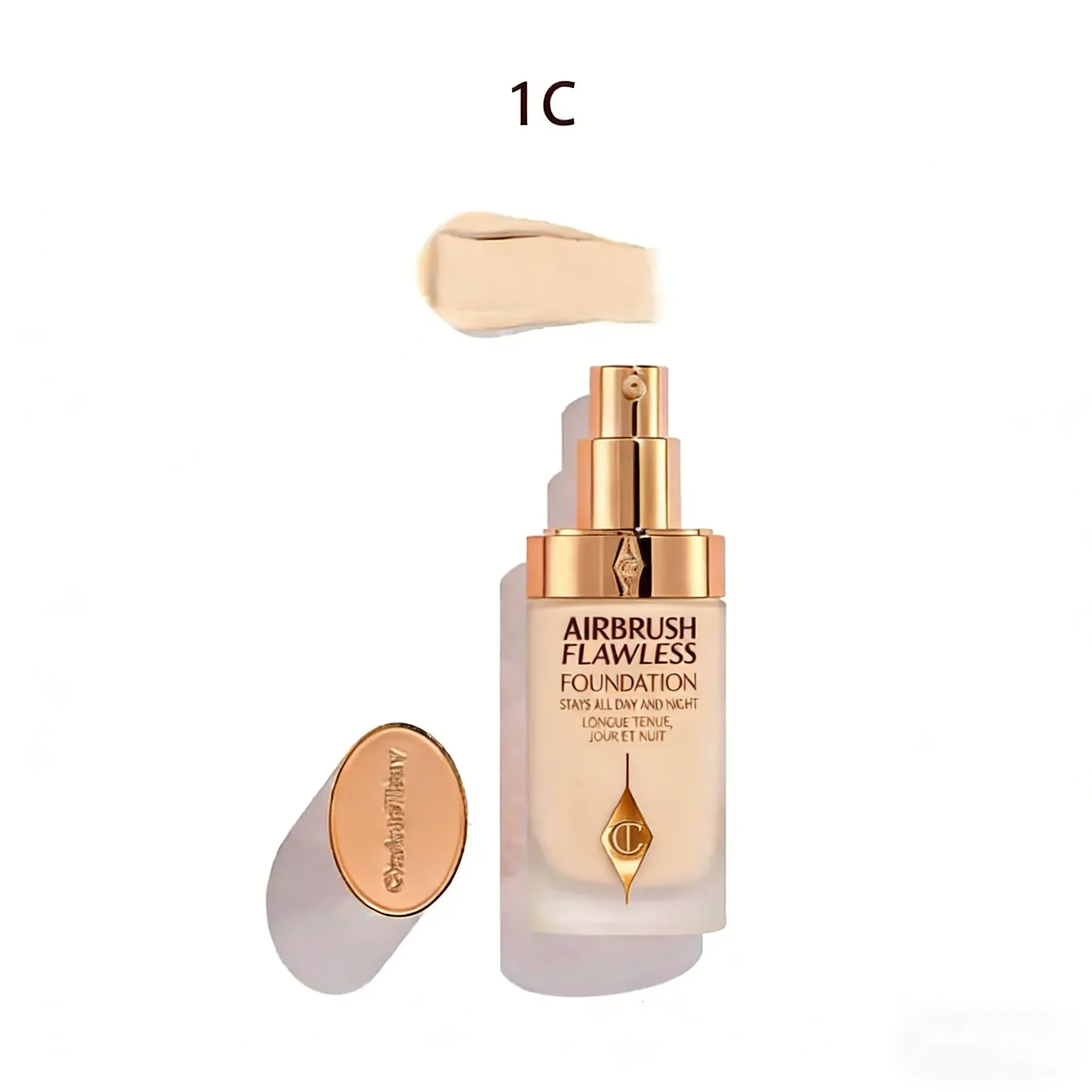 CT Liquid Foundation Lichtgewicht, waterige textuur, langdurige concealer, klein gouden poeder, Air Cushion Setting Spray, dagelijkse make-up