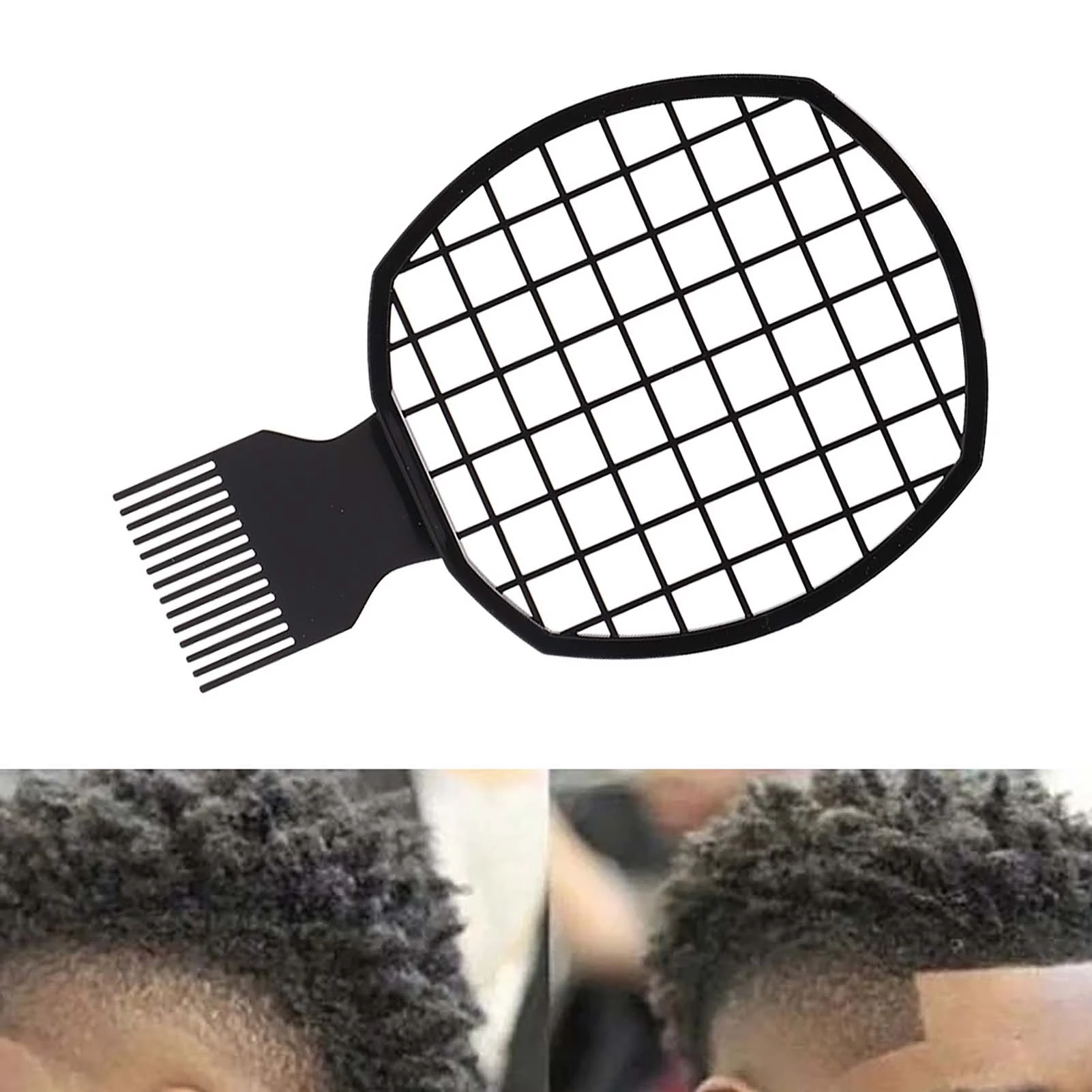 Afro Comb Men Afro Curly Hair Comb Dreadlocks Tin Foil Hot Perm Comb Hairdressing Tool