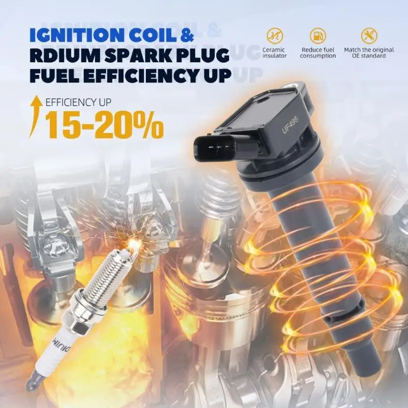 

Набор из 6 катушек зажигания и 6 ярких розеток для моделей D7YA Plain Vessel объемом 4,0 л 2005–2015 гг.