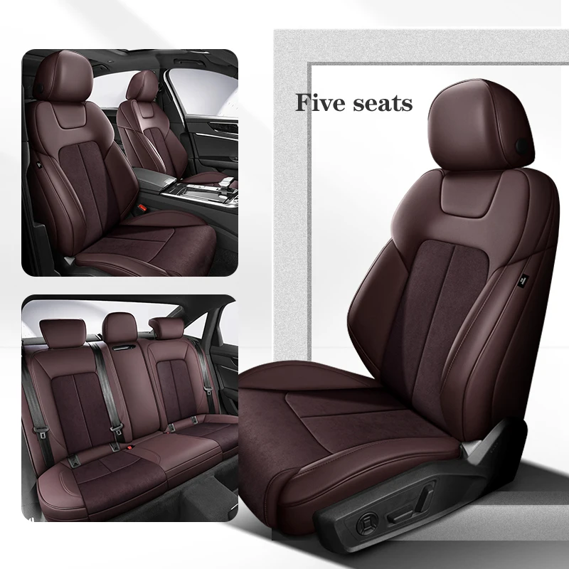 

Custom Car Seat Covers For Peugeot 207 2004-2012 360 ° Surround 100% Fit Suede+Leather Auto Interior accesorios para vehículos