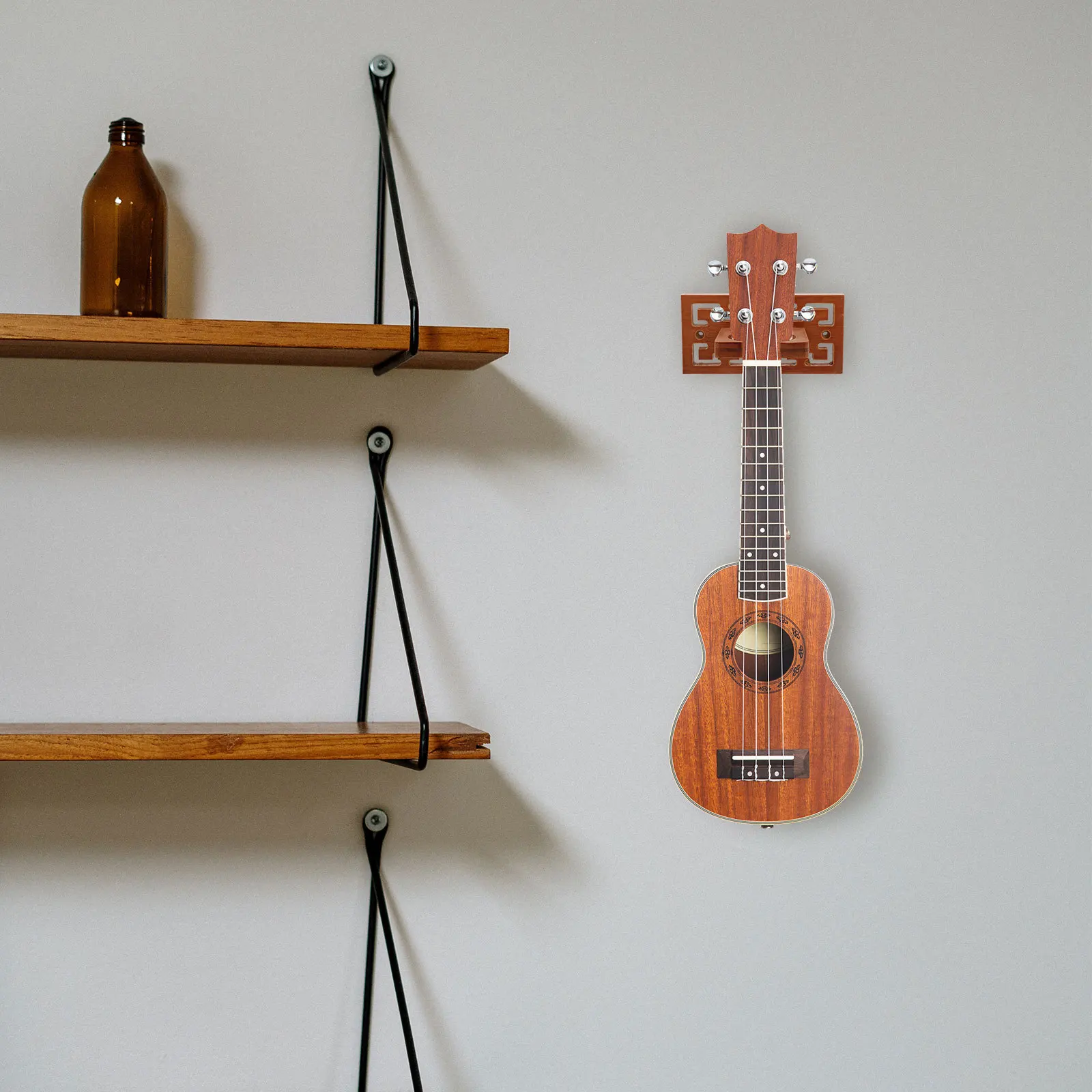 

Musical Instrument Stand Wall-mounted Hook Ukulele Gourd Wood Cucurbit Flute Hanger