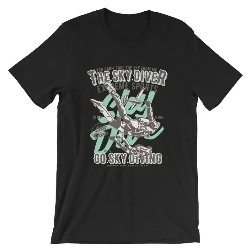 Sky Diver T Shirt Extreme Sports 100 Cotton Premium NEW
