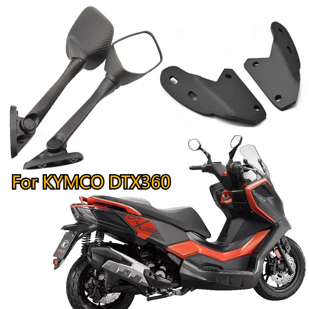 

For KYMCO DTX360 DTX 360 S350 Motorcycle Accessories Rearview Mirrors Forward Bracket Mirror Hole Adapter