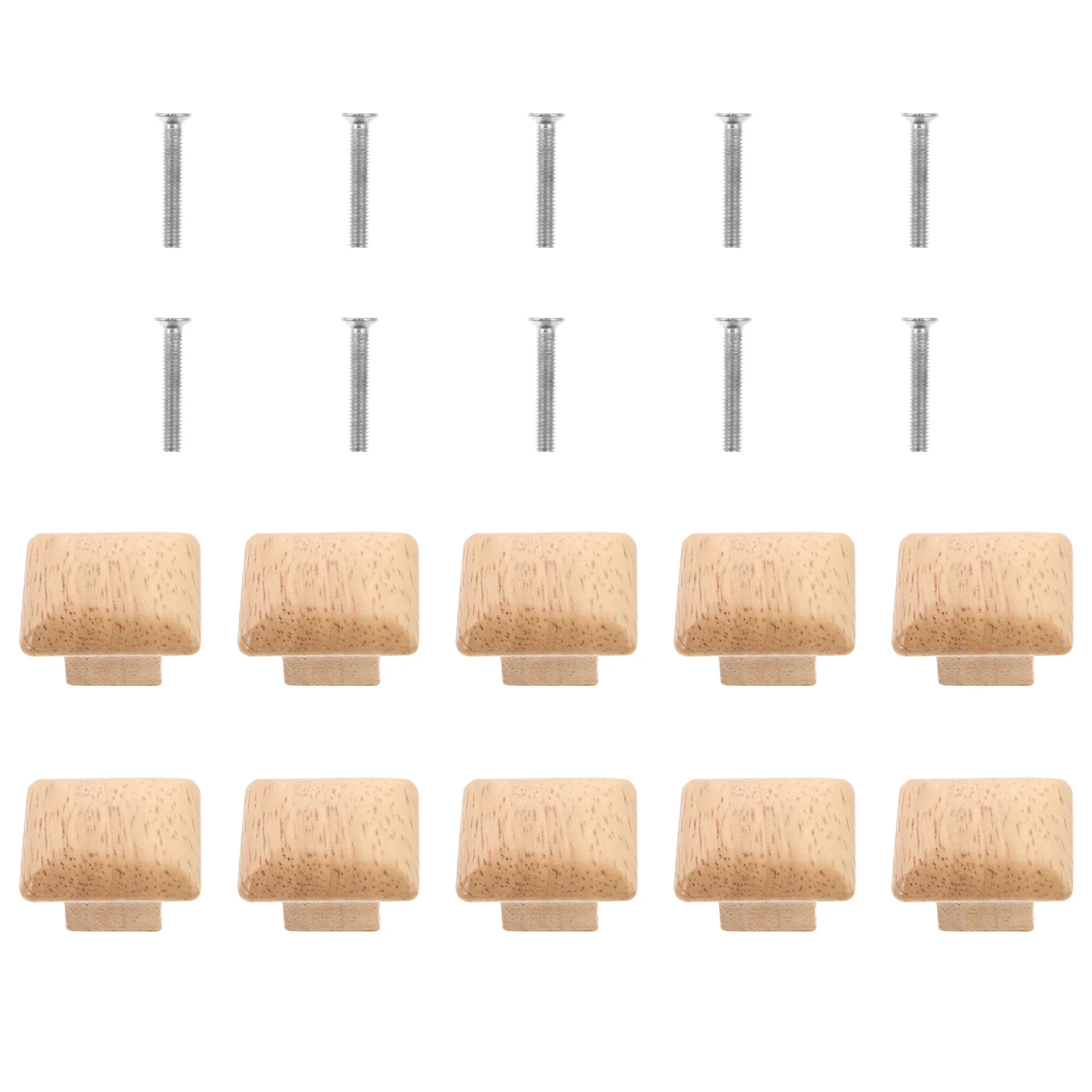 10 Pcs Handle Knobs Handles for Furniture Closet Children's Drawers Dresser Fuse Beads Letters Kit Square Kitchen