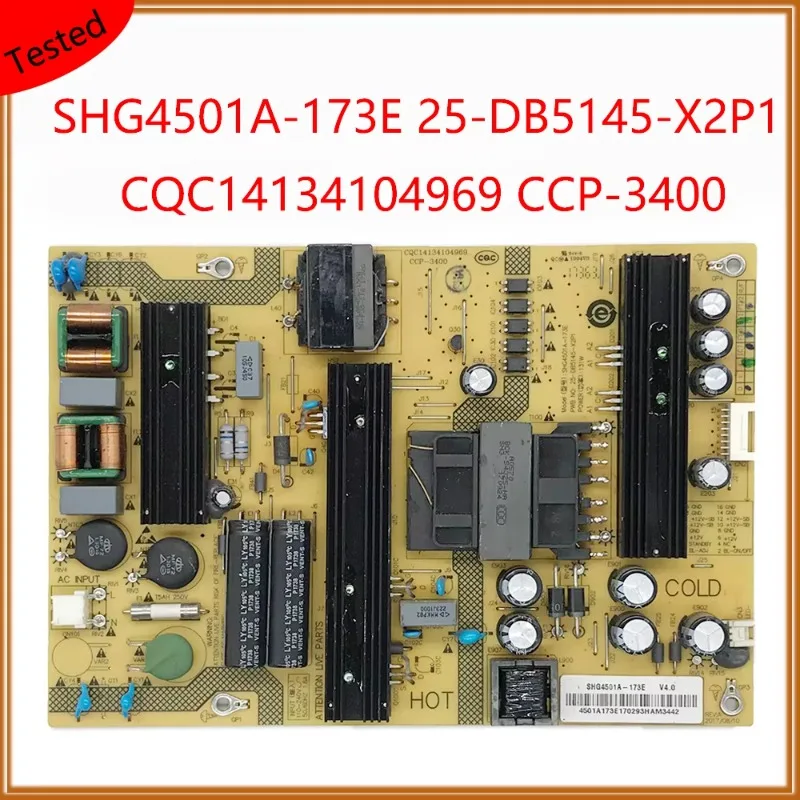 SHG4501A-173E 25-DB5145-X2P1 CQC 14134104969   Tarjeta de fuente de alimentación CCP-3400, placa de alimentación profesional para TV Sharp