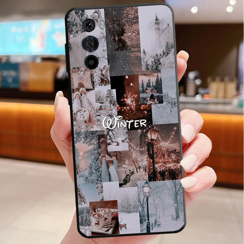 الشتاء عيد الميلاد ندفة الثلج جراب هاتف لموتورولا إيدج 60 50 40 برو 60 50 40 30 الترا نيو فيوجن موتو G اللعب G ستايلس #4