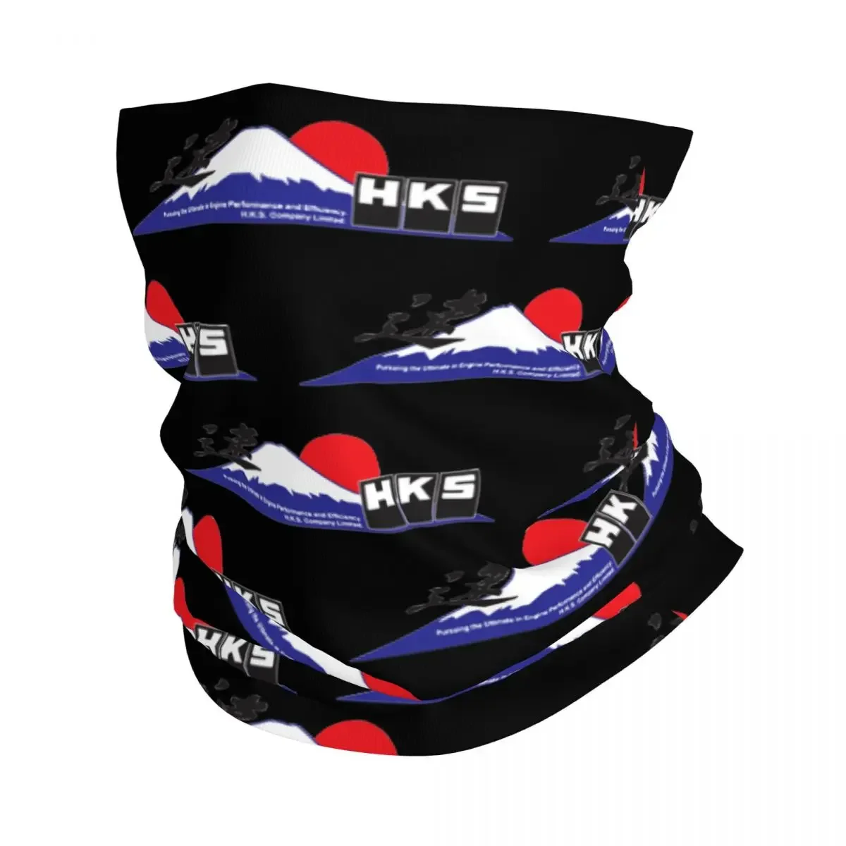 HKS Fujiyama Bandana Neck Cover  Power and Sportser Performance Turbo Logo Balaclavas Face Mask Scarf Multi-use Headband Hiking