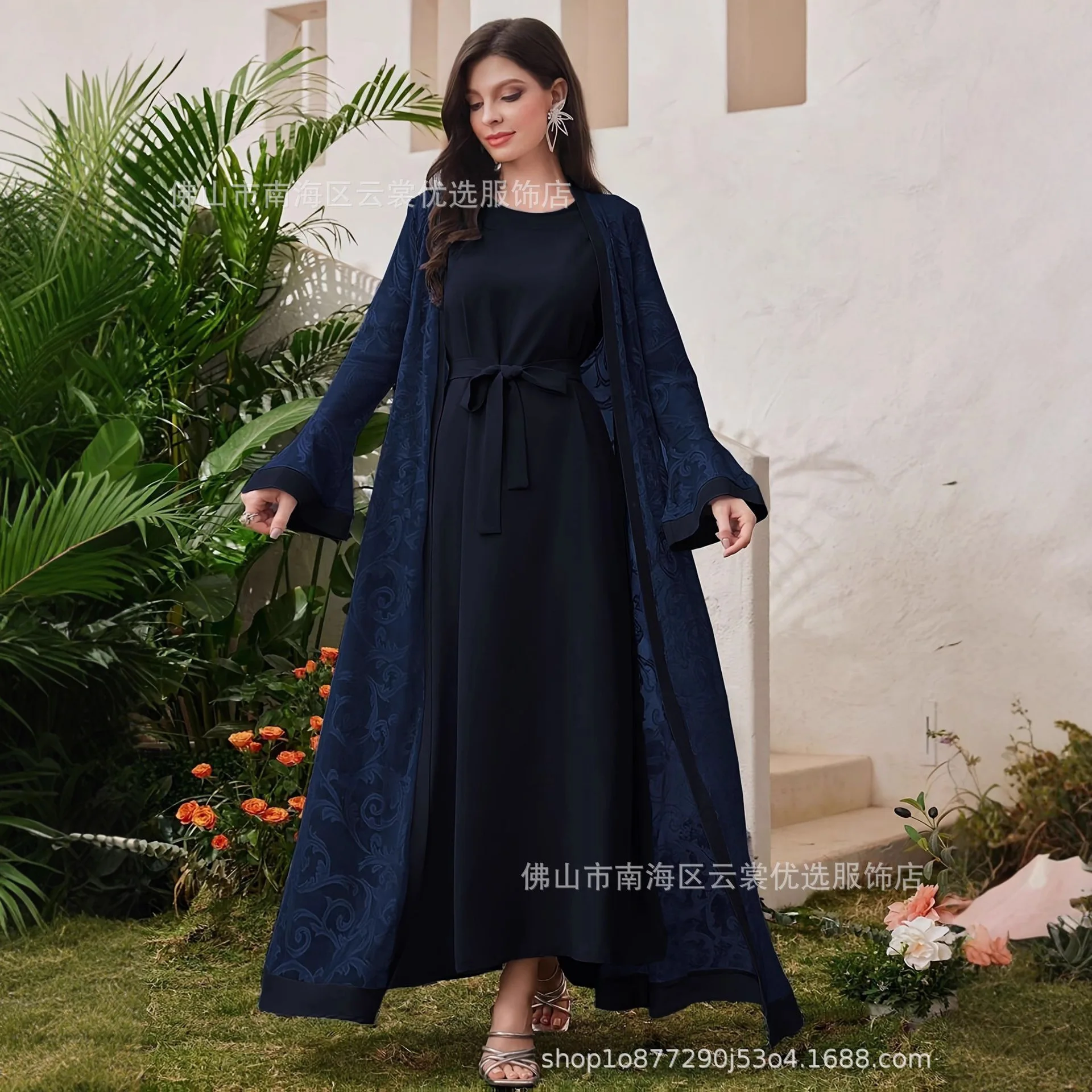 Abaya Solid Women Middle East Muslim Long Robe Abayas Cardigan Outerwear Ramadan Morocco Dubai Kaftan Arab Modest Gown Loose