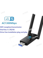 JC 1300M Dual Band USB Wireless Network Card Desktop Laptop No Drive WIFI Receiver Transmitter Adapter
