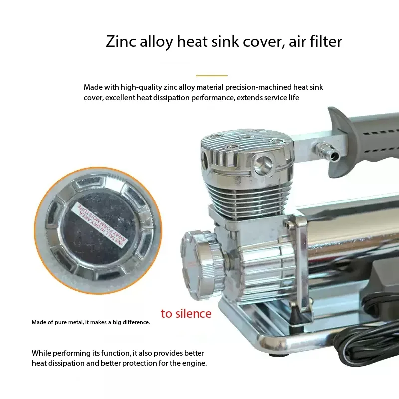 Air Compressor car air pump twin cylinder tire punch 12V portable high-power car inflatable pump