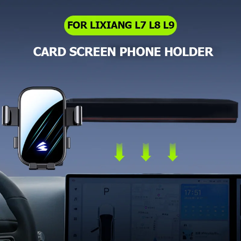 

For Li Lixiang L6 L7 L8 L9 2024 Car Phone Holder Car Magnetic Wireless Charging Mobile Phone MagSafe Mount Screen Fixed Base