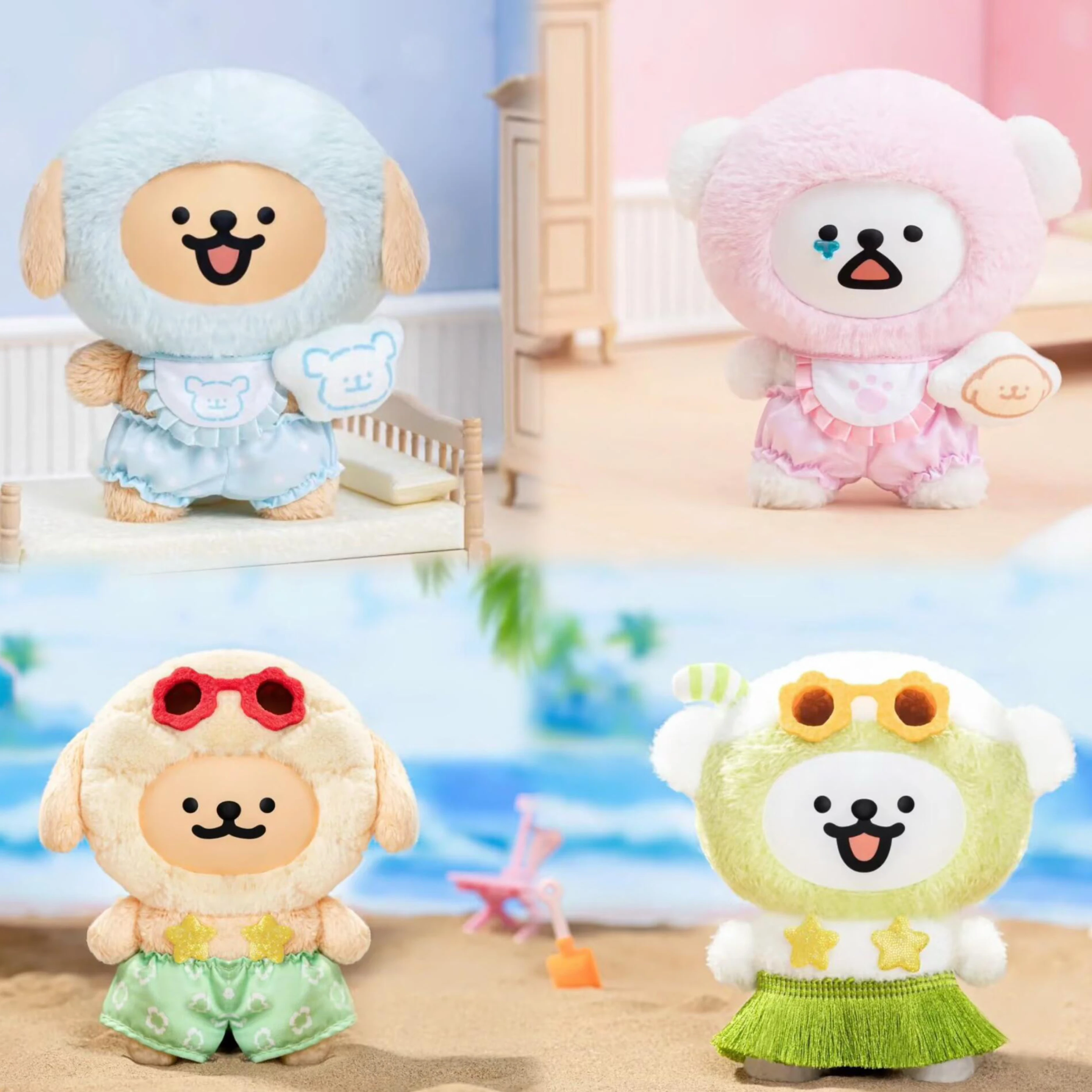 Line puppy blind box colorful daily series of vinyl plush peripheral pendant dolls cute gifts