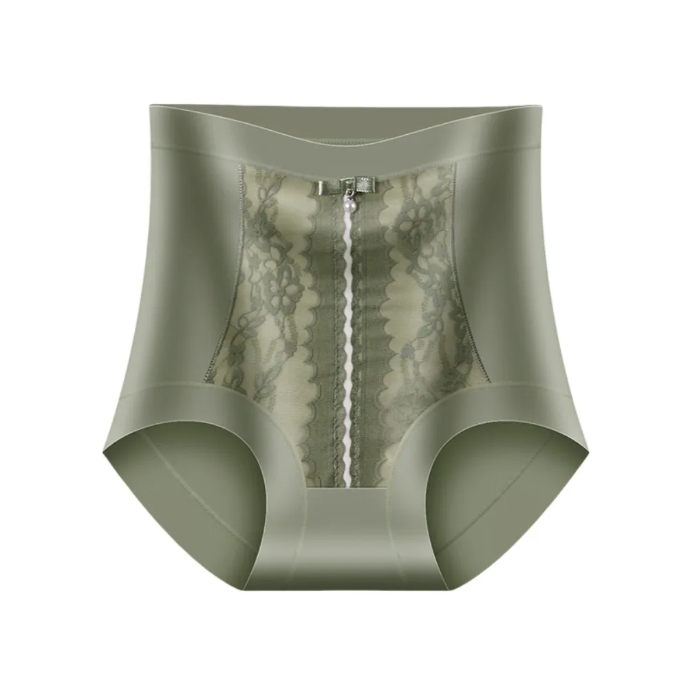 

High Waist Panties Postpartum Body Shaper Lace Flower Large Size Seamless Underpants Shapewear Waist Trainer Butt Lifter Briefs