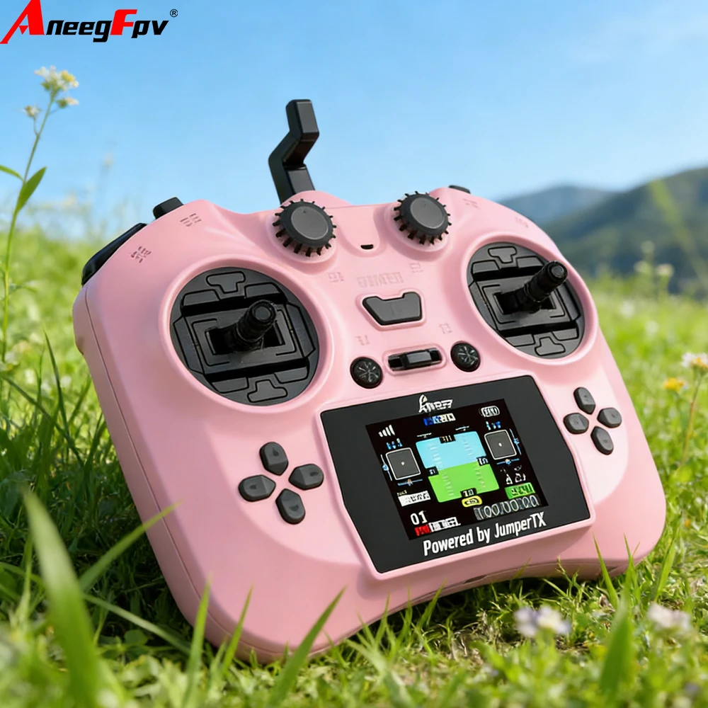 

Интеллектуальный пульт дистанционного управления Jumper с 2-дюймовым цветным экраном, передатчиком, датчиками Холла, подвесом ELRS 2.4G 100мВт 12 каналов для дронов, модель 2025 года