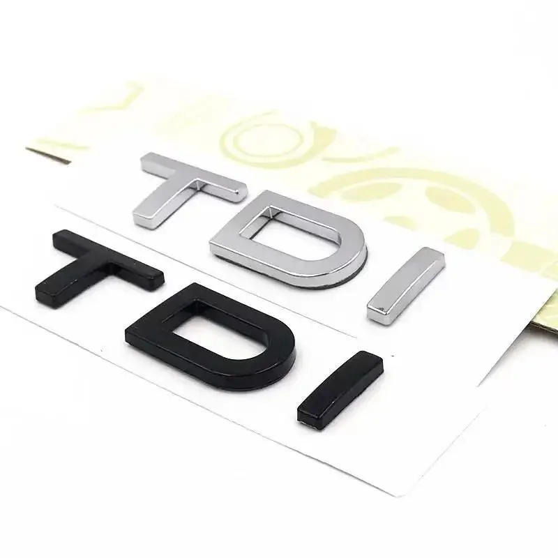 Car 3D ABS 2.0 3.0 TDI Trunk Letters Logo Displacement Decals Badge Emblem Sticker For Audi Q2 Q3 Q5 Q7 A1 A3 A4 A5 A6 A7 A8