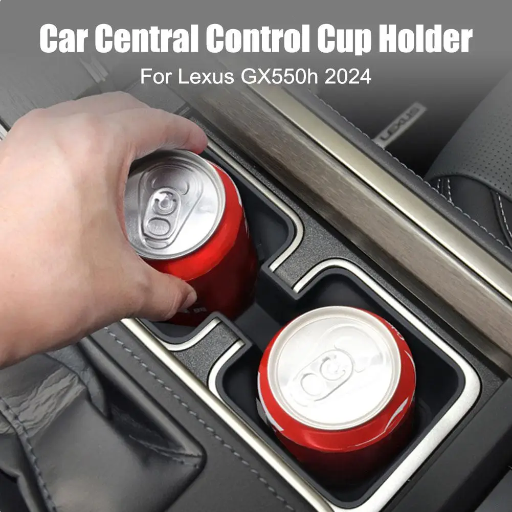 Car Interior Trim Accessories Center Console Silicone Anti-slip Waterproof Armrest Storage Kettle Holder For 24 Lexus GX550h