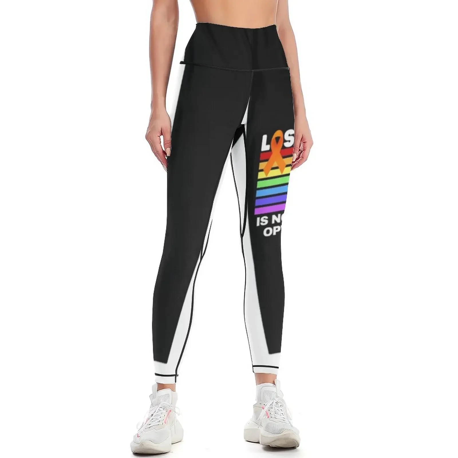 

Leukemia awareness month Leggings fitness set gym Sports pants woman gym womans for girls Womens Leggings