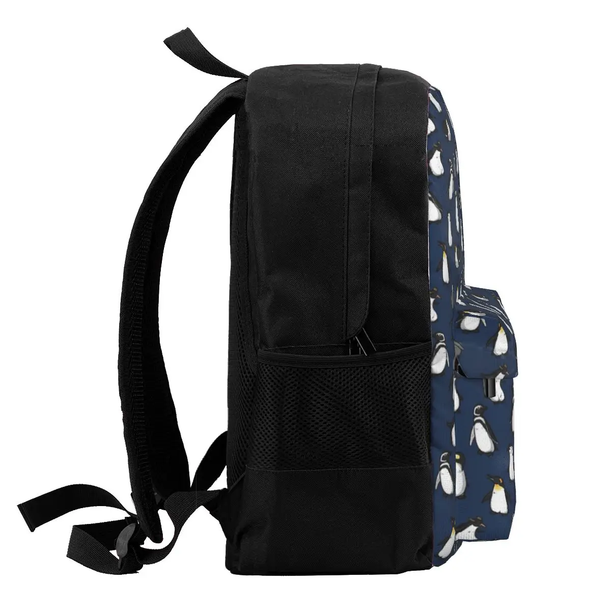 Saco de pingüim bonito para meninos e meninas, mochilas escolares, mochila para laptop, bolsa de ombro, variante azul escuro, estudantes