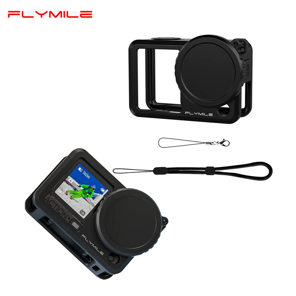 Flymile Silicone Protective Case For DJI OSMO Action 6 Full Protector Cover Anti Scratch Drop Proof Case Camera Accessories