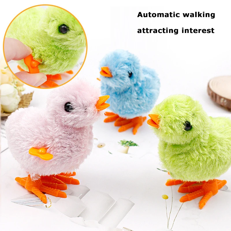 Giocattolo per gatti Wind Up Jumping Chicken Funny Pet regali interattivi Teaser gattini giocattoli forniture per cani da compagnia giocattoli per