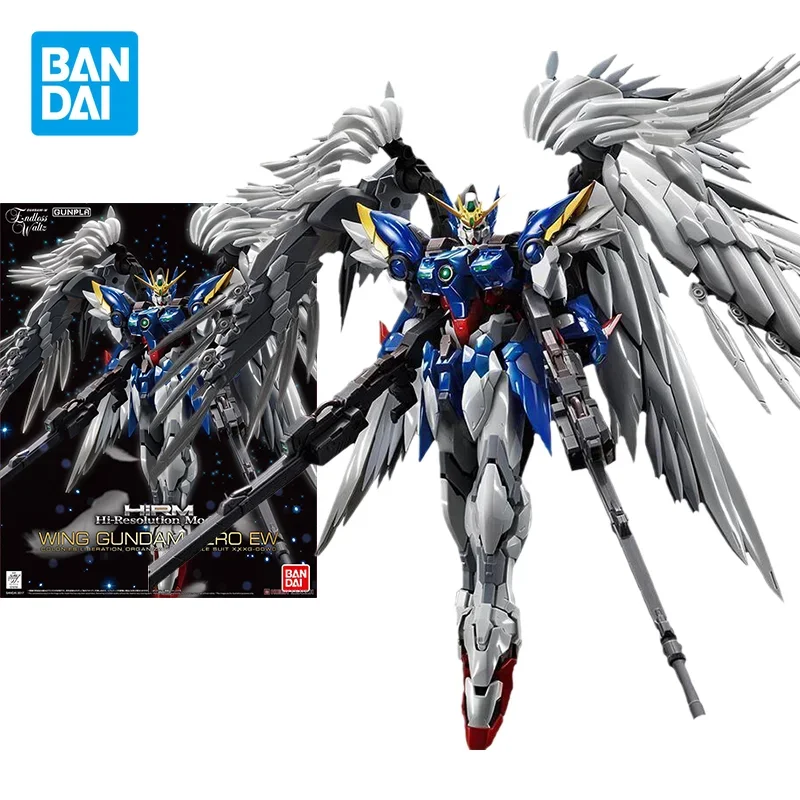 

Bandai Original GUNDAM HIRM 1/100 WING GUNDAM ZERO EW Anime Action Figure Assembly Model Toys Model Gifts For Children