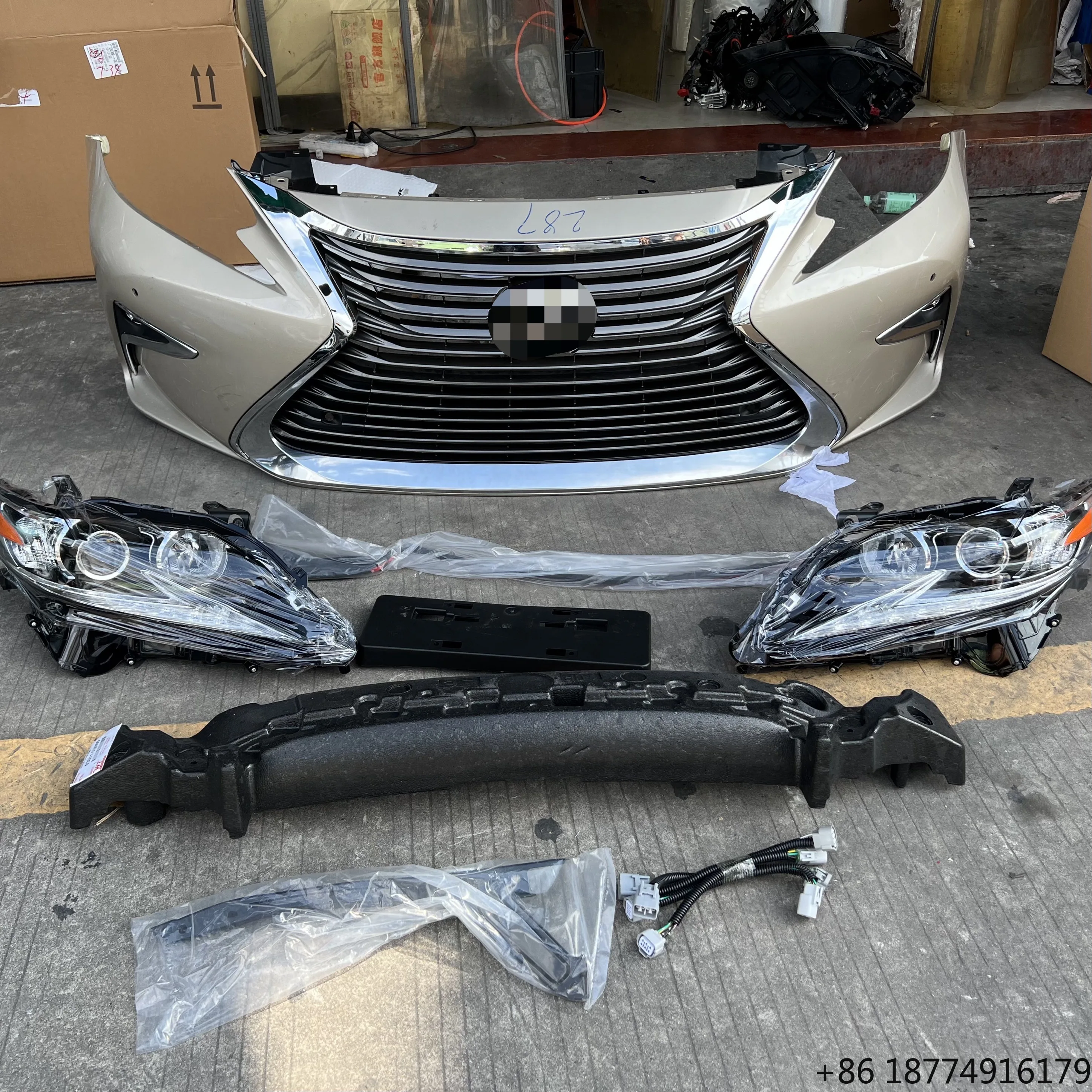

For ES300h ES250 ES200 Front Nozzle Assembly Front Bumper Rear Bumper Hood Door Headlight Disassembly Parts