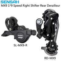 SENSAH MX9 1X9 Speed MTB Bike Derailleurs 9V Right Shifter Lever Rear Derailleur for 32T/36T/40T Compatible Shimano Sram