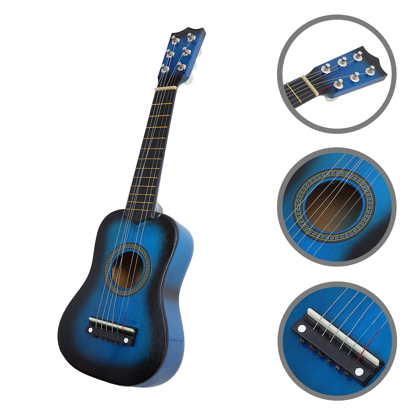 Children's Guitar Toy Learning Kids For Beginner Musical Instrument Simulation Small Mini Practice Plaything Toys