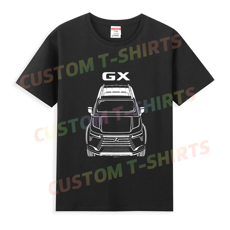 

2024 Men T Shirt Casual Lexus GX 2024-2025 T-shirt Graphic Summer Short Sleeves 100% Cotton S-3XL