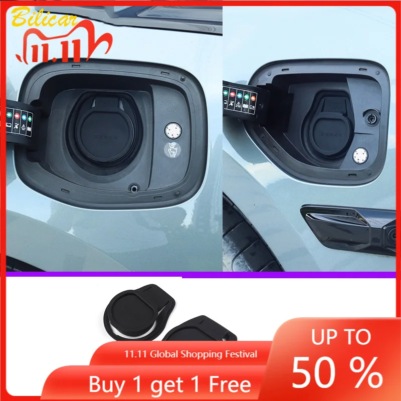 

for ZEEKR 001 2022 2023 Car Charging Port Protection Cover Sticker Waterproof Anti-dust Rubber Protenctive Accessories