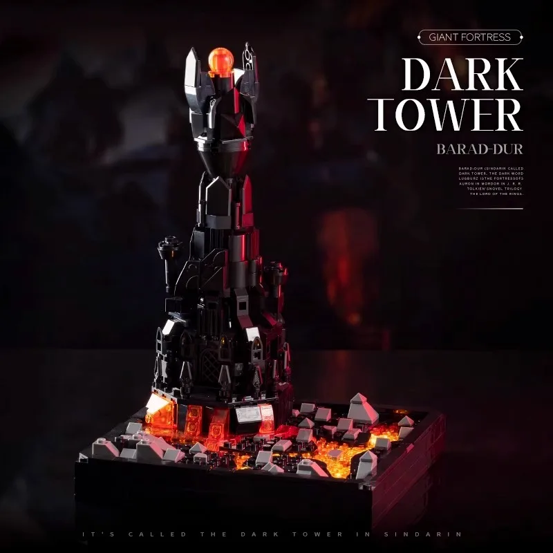 

659 шт. MOC Movie Expert Dark Magic Tower, набор строительных блоков, Lord Black Tower, модель кирпича, игрушки-головоломки, рождественский подарок для детей и взрослых