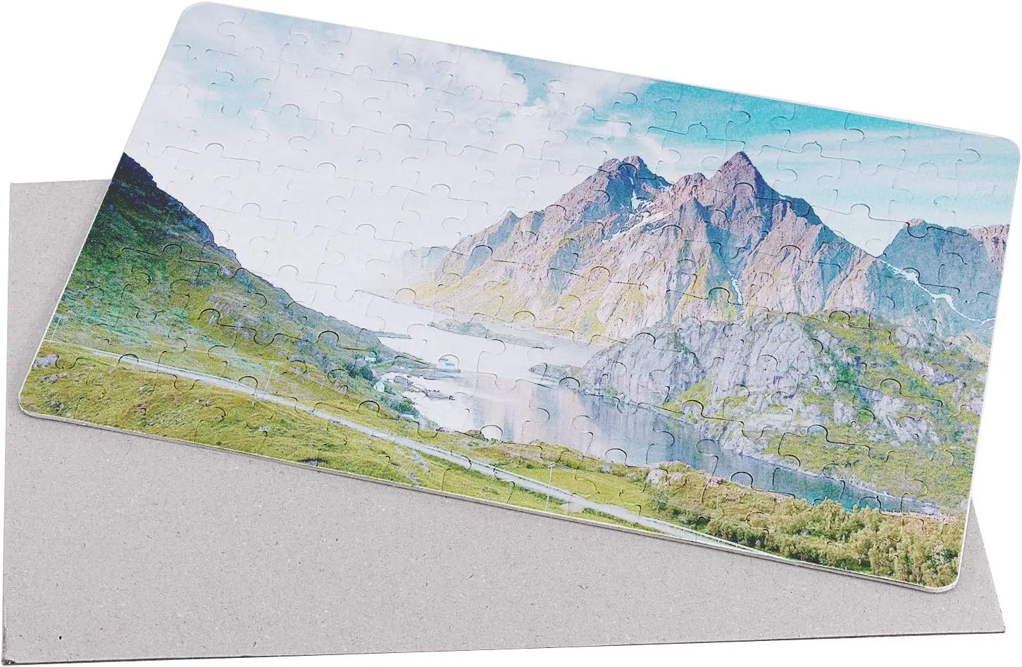 Picture 5: 10 Sets Sublimation Paper Picture Frame Jigsaw DIY Thermal Transfer Custom Puzzle for Heat Press Printing Crafts