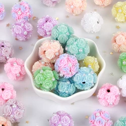 20mm 1/3/5pcs Charm Rose Polymer Clay Colorful Lover Acrylic Beads For Jewelry Making DIY Necklace Bracelets Earring Accessories
